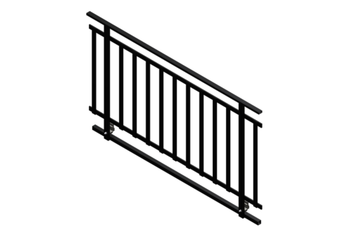 Bütec Bühnengeländer Stahl 2m x 1m